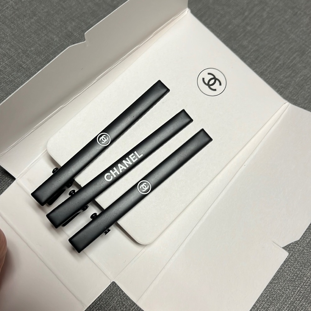 Chanel metal hair pins